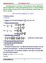 Đề cương ôn tập học kỳ I - Toán 7